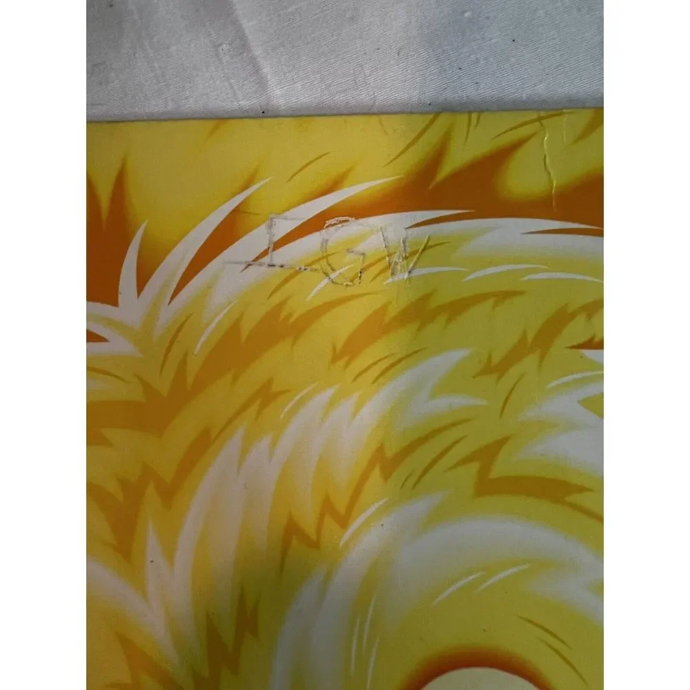 Vintage‎ Lisa Frank Bifold 3 Hole Pocket Folder Golden Lab Puppy With Ball
